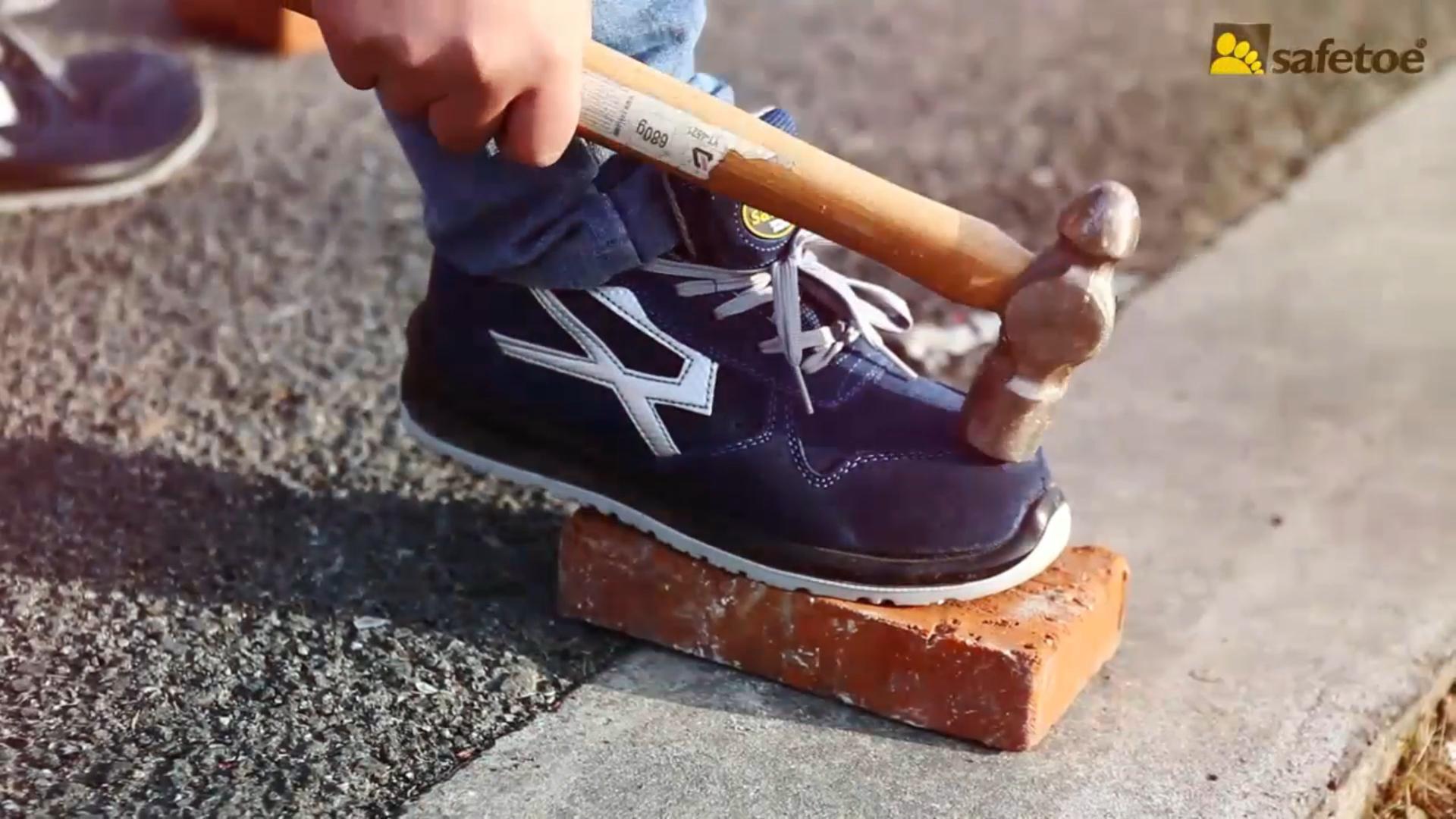 透气皮革安全鞋L-7328