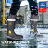 男式防水 S5 钢头 PVC 雨靴 W-6055 Aqua Guarder