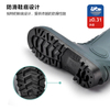 工业高筒工作雨靴 W-6038 绿（钢盾御水工靴）