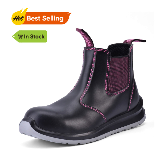 Safetoe 女式切尔西一脚蹬安全靴 M-8025F Lunawalk