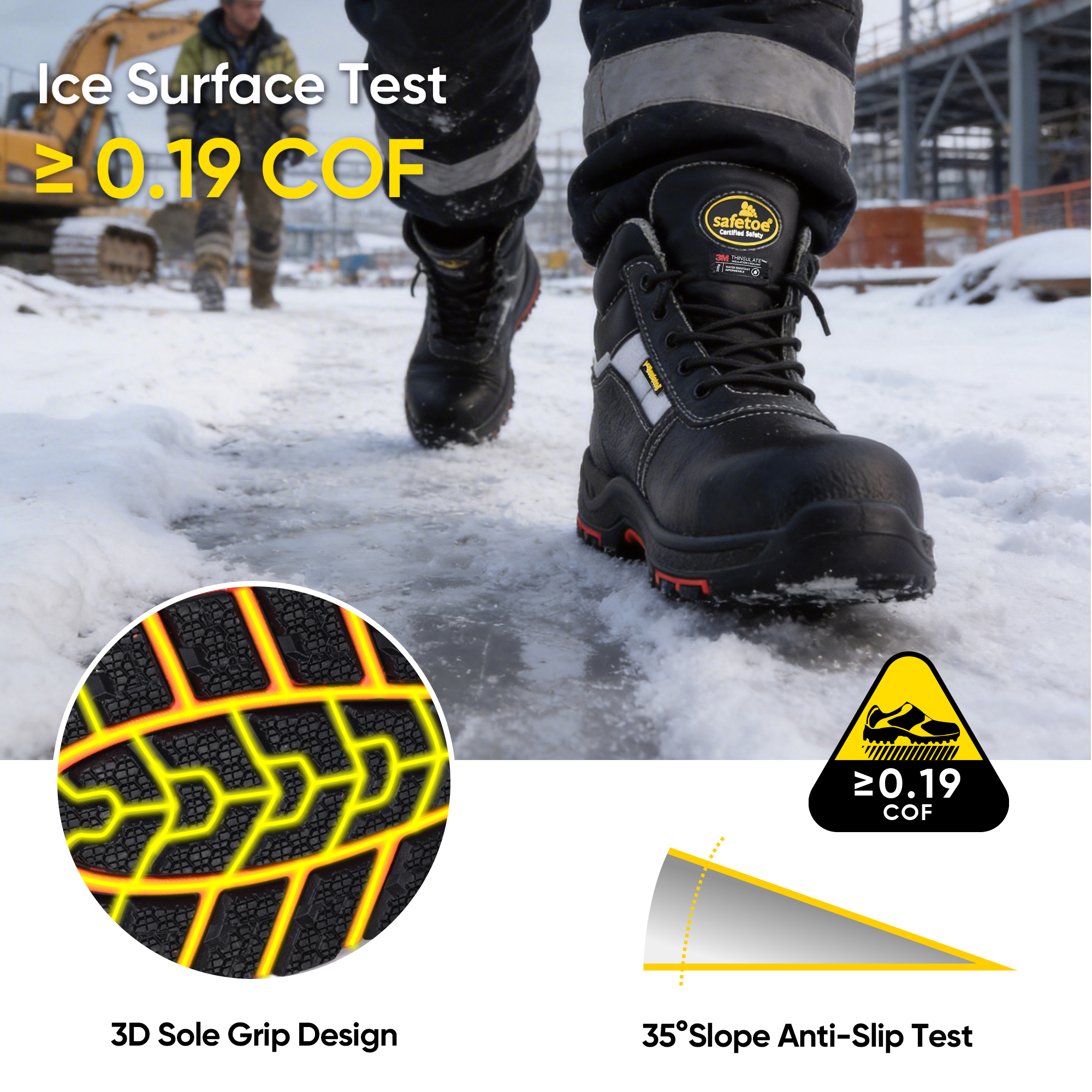 Safetoe 隔热冷藏安全靴 M-8027PR ColdGuarder