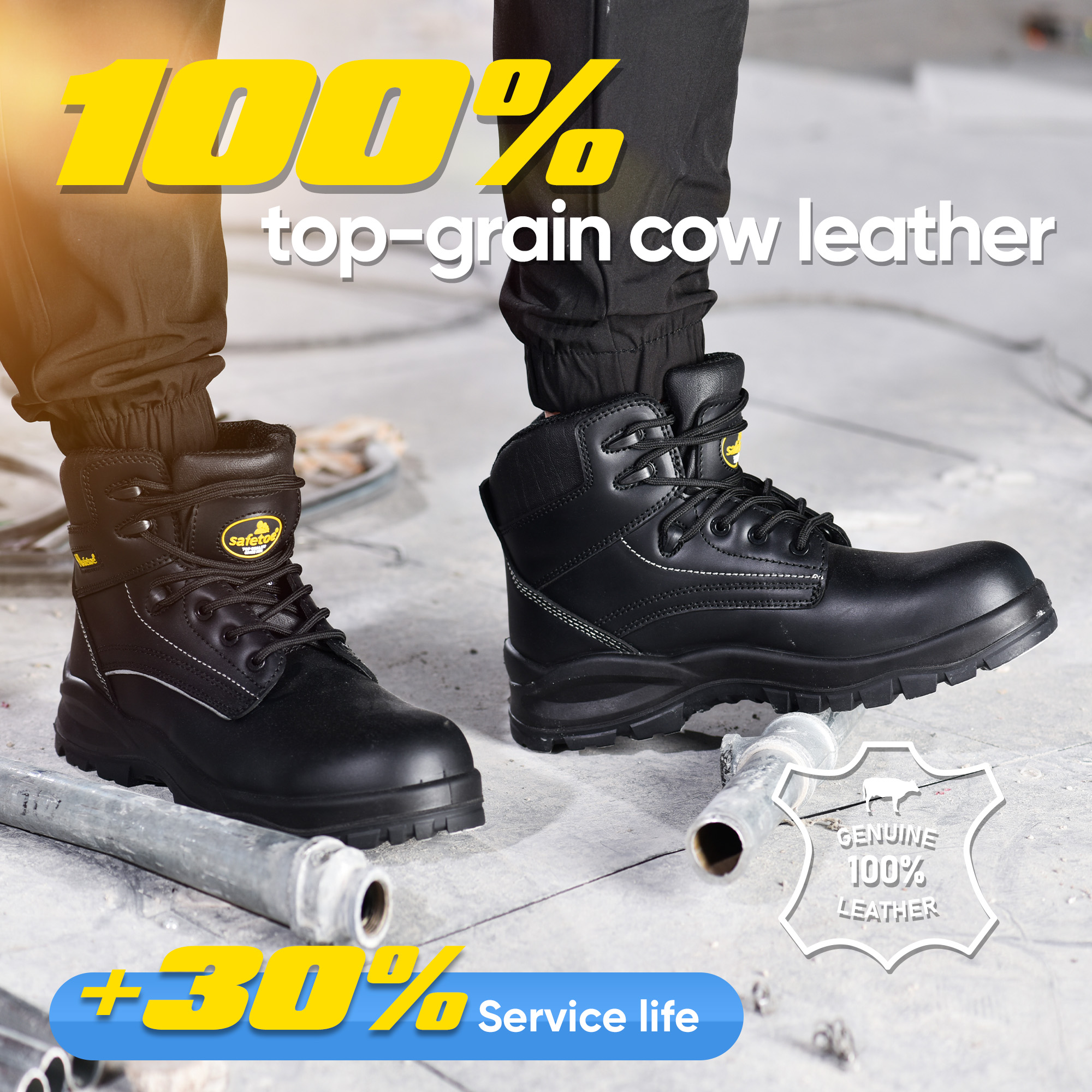 最佳 EH 级电气危险 LG Ladder-Grip 外底工作靴 M-8356RBLG VoltLock