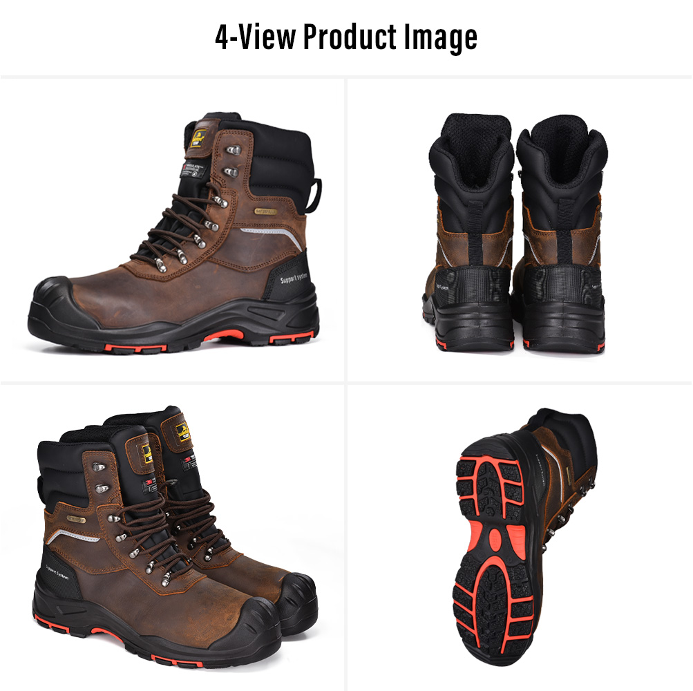 Safetoe H-9552BR 隔热防水冬季安全靴四视图