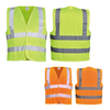 反光安全背心黄色和橙色| Hi-Vis 反光安全背心轻型工作背心 EN ISO 20471