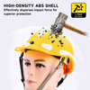 带反光条的 Hi-Vis 通风安全头盔