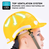 带反光条的 Hi-Vis 通风安全头盔