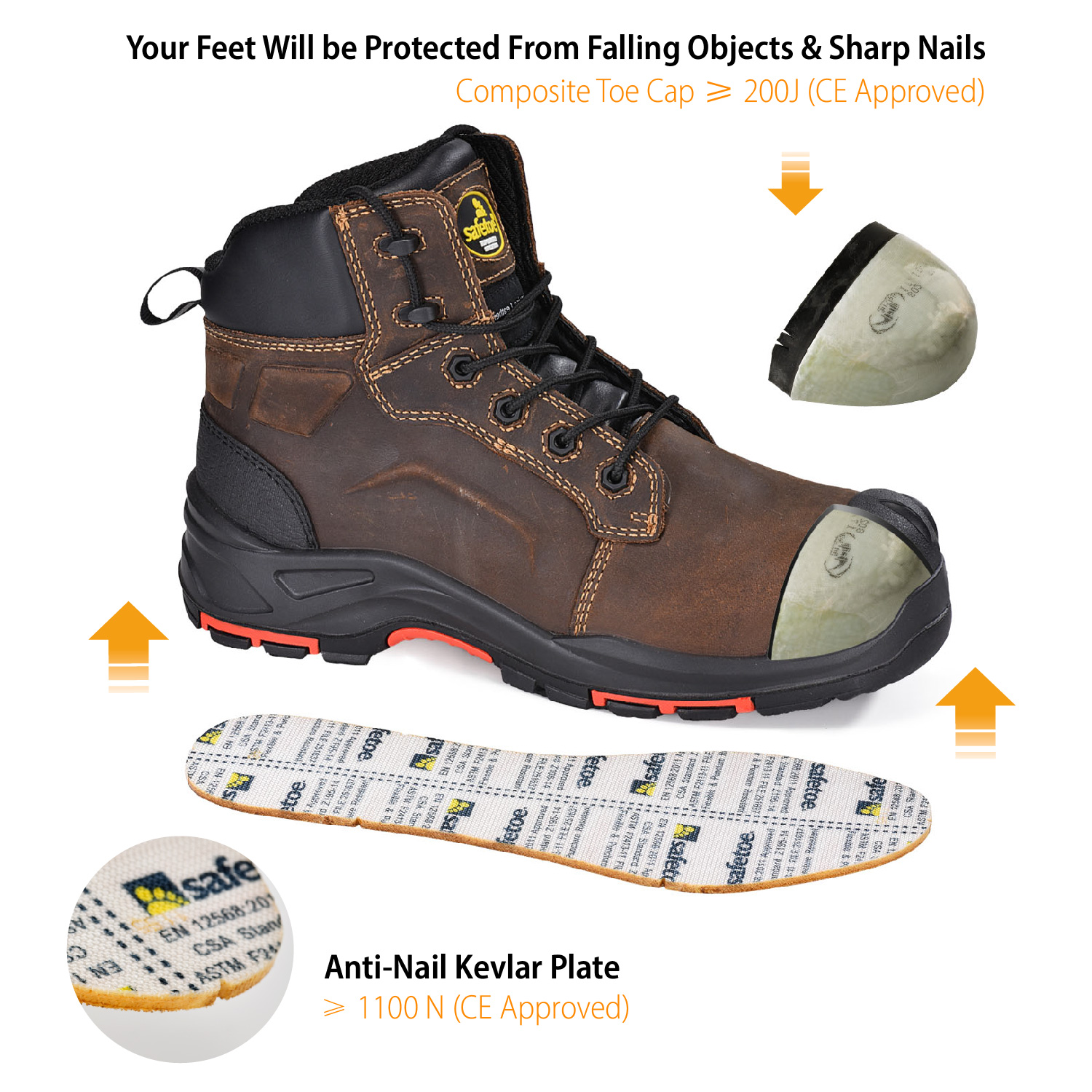 8-M-8552 composite toe boots 8-M-8552 复合脚趾靴